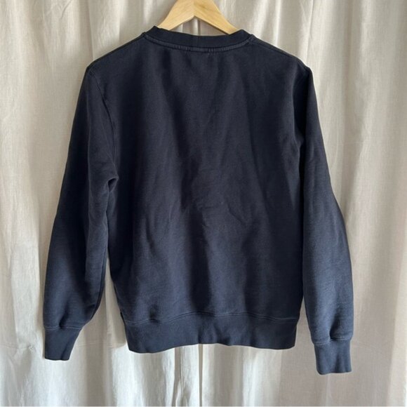 Sandro Crewneck Logo Sweatshirt Midnight Blue S - Picture 5 of 8